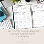 2027 Excello Brands 9.3" x 11" Weekly & Monthly Planner, Paperboard Cover, Teal Floral (ESPRO-DLX-CY27-8511-17)~#|#~sp323658271_sc7