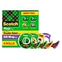 Scotch Tape Variety Pack with Dispensers, 1" Core, Transparent, 4/Box (4MIX-GW-SR)~#|#~sp323658290_sc7