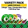 Scotch Tape Variety Pack with Dispensers, 1" Core, Transparent, 4/Box (4MIX-GW-SR)~#|#~sp323658291_sc7