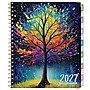 2027 Excello Brands 9.3" x 11" Weekly & Monthly Planner, Paperboard Cover, Black Tree Seasons (ESPRO-DLX-CY27-8511-32)~#|#~sp323658307_sc7