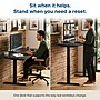 Uncaged Ergonomics Rise Up 60"W Electric Rectangular Adjustable Bamboo Standing Desk, Black (RUBBK)~#|#~sp323658329_sc7