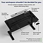 Uncaged Ergonomics Rise Up 60"W Electric Rectangular Adjustable Bamboo Standing Desk, Black (RUBBK)~#|#~sp323658335_sc7
