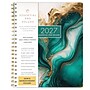 2027 Excello Brands 9.3" x 11" Weekly & Monthly Planner, Paperboard Cover, Teal Gold Marble (ESPRO-DLX-CY27-8511-54)~#|#~sp323658338_sc7