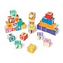 Melissa & Doug Ms. Rachel Wooden Learning Blocks with Activity Cards, Multicolored, 3/Pack (51062-CASE)~#|#~sp323658461_sc7