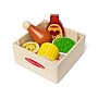 Melissa & Doug Dinner Picnic Box Wooden Play Food Set, Multicolored, 4/Pack (50291-CASE)~#|#~sp323658485_sc7