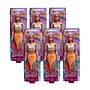 Mattel Barbie Orange Mermaid Doll, 6/Pack (HRR05-CASE)~#|#~sp323658571_sc7
