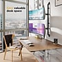 Mount-It! Adjustable Dual Stacking Monitor Wall Mount for Monitors up to 49", Matte Black (MI-12019)~#|#~sp323769821_sc7