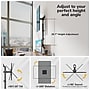 Mount-It! Adjustable Dual Stacking Monitor Wall Mount for Monitors up to 49", Matte Black (MI-12019)~#|#~sp323769826_sc7