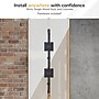 Mount-It! Adjustable Dual Stacking Monitor Wall Mount for Monitors up to 49", Matte Black (MI-12019)~#|#~sp323769828_sc7