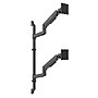 Mount-It! Adjustable Dual Stacking Monitor Wall Mount, Gas Spring Arms, up to 49", Holds 44 lbs., Matte Black (MI-12020)~#|#~sp323769833_sc7