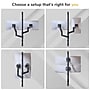 Mount-It! Adjustable Dual Stacking Monitor Wall Mount, Gas Spring Arms, up to 49", Holds 44 lbs., Matte Black (MI-12020)~#|#~sp323769841_sc7