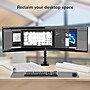 Mount-It! Adjustable Single Mount with Gas Spring Arm for Monitors up to 49", Holds up to 44 lbs., Matte Black (MI-12017)~#|#~sp323769854_sc7