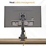 Mount-It! Adjustable Single Mount with Gas Spring Arm for Monitors up to 49", Holds up to 44 lbs., Matte Black (MI-12017)~#|#~sp323769857_sc7