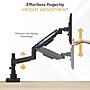 Mount-It! Adjustable Single Mount with Gas Spring Arm for Monitors up to 49", Holds up to 44 lbs., Matte Black (MI-12017)~#|#~sp323769859_sc7