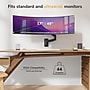 Mount-It! Adjustable Single Monitor Wall Mount for Monitors up to 49", Holds up to 44 lbs., Matte Black (MI-12018)~#|#~sp323769877_sc7