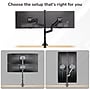 Mount-It! Adjustable Dual Stacking Monitor Mount for Monitors up to 49", Holds up to 44 lbs. per Arm, Matte Black (MI-12015)~#|#~sp323769963_sc7