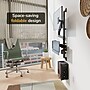 Mount-It! Adjustable Monitor Wall Workstation with Keyboard Tray & CPU Mount for Screens up to 49", Matte Black (MI-12021)~#|#~sp323770085_sc7