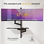 Mount-It! Adjustable Monitor Wall Workstation with Keyboard Tray & CPU Mount for Screens up to 49", Matte Black (MI-12021)~#|#~sp323770091_sc7