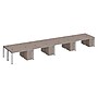Boss Office Products Simple System 60"W Desk with Pedestal, Driftwood, 8/Set (SGSD025-201)~#|#~sp323879893_sc7