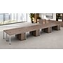 Boss Office Products Simple System 60"W Desk with Pedestal, Driftwood, 8/Set (SGSD025-201)~#|#~sp323879895_sc7