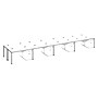 Boss Office Products Simple System 60"W Desk with Pedestal, White, 8/Set (SGSD025-201-WT)~#|#~sp323879901_sc7