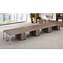 Boss Office Products Simple System 66"W Desk with Pedestal, Driftwood, 8/Set (SGSD025-202)~#|#~sp323879922_sc7