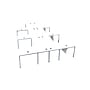 Boss Office Products Simple System 71"W L-Shaped Desk with Pedestal, White, 6/Set (SGSD023-203-WT)~#|#~sp323880266_sc7