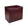 Boss Office Products Laminate Collection 2-Drawer Lateral File Cabinet, Letter/Legal Size, Mahogany (N112-M)~#|#~sp323881374_sc7