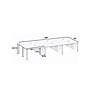 Boss Office Products Simple System 66"W Desk with Pedestal, White, 6/Set (SGSD021-102-WT)~#|#~sp323889673_sc7