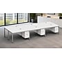 Boss Office Products Simple System 66"W Desk with Pedestal, White, 6/Set (SGSD021-102-WT)~#|#~sp323889674_sc7