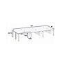 Boss Office Products Simple System 48"W Desk with Pedestal, Driftwood, 6/Set (SGSD021-110)~#|#~sp323889714_sc7