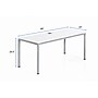 Boss Office Products Simple System 66"W Desk, White (SGSD001-102-WT)~#|#~sp323889956_sc7