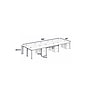 Boss Office Products Simple System 66"W Desk with Pedestal, Driftwood, 6/Set (SGSD021-202)~#|#~sp323890444_sc7