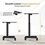 Mount-It! Metal Mobile Laptop Cart with Lockable Wheels, Black (MI-7975BLK)~#|#~sp323890601_sc7