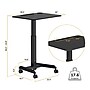 Mount-It! Metal Mobile Laptop Cart with Lockable Wheels, Black (MI-7975BLK)~#|#~sp323890606_sc7