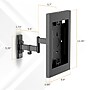 Mount-It! Anti-Theft Tablet Wall Mount for iPad with Full-Motion Arm, Holds up to 2.2 lbs., Black (MI-3776BLK)~#|#~sp323890676_sc7
