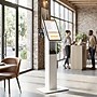 Mount-It! Floor Standing POS Kiosk for 15"-22" Monitors up to 22 lbs., with Printer Bay, White (MI-3894WHT)~#|#~sp323890757_sc7