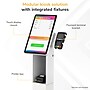 Mount-It! Floor Standing POS Kiosk for 15"-22" Monitors up to 22 lbs., with Printer Bay, White (MI-3894WHT)~#|#~sp323890758_sc7