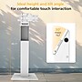 Mount-It! Floor Standing POS Kiosk for 15"-22" Monitors up to 22 lbs., with Printer Bay, White (MI-3894WHT)~#|#~sp323890759_sc7