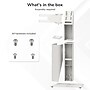 Mount-It! Floor Standing POS Kiosk for 15"-22" Monitors up to 22 lbs., with Printer Bay, White (MI-3894WHT)~#|#~sp323890762_sc7
