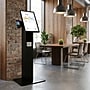 Mount-It! Floor Standing POS Kiosk for 15"-22" Monitors up to 22 lbs., with Printer Bay, Black (MI-3894BLK)~#|#~sp323890772_sc7