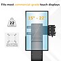 Mount-It! Floor Standing POS Kiosk for 15"-22" Monitors up to 22 lbs., with Printer Bay, Black (MI-3894BLK)~#|#~sp323890774_sc7