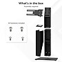 Mount-It! Floor Standing POS Kiosk for 15"-22" Monitors up to 22 lbs., with Printer Bay, Black (MI-3894BLK)~#|#~sp323890779_sc7