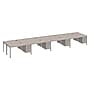 Boss Office Products Simple System 48"W Desk with Pedestal, Driftwood, 8/Set (SGSD025-110)~#|#~sp323890900_sc7