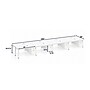 Boss Office Products Simple System 48"W Desk with Pedestal, Driftwood, 8/Set (SGSD025-110)~#|#~sp323890901_sc7