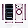 SaharaCase Clear Phone Case for iPhone 18 Pro, Shock Absorbing, Built-In Stand, Clear/Dark Cherry (CP01182)~#|#~sp323890936_sc7