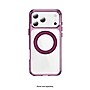 SaharaCase Clear Phone Case for iPhone 18 Pro, Shock Absorbing, Built-In Stand, Clear/Dark Cherry (CP01182)~#|#~sp323890937_sc7