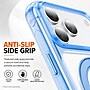 SaharaCase Clear Phone Case for iPhone 18 Pro, Shock Absorbing, Built-In Stand, Clear/Light Blue (CP01181)~#|#~sp323890954_sc7
