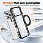 SaharaCase Clear Phone Case for iPhone 18 Pro, Shock Absorbing, Built-In Stand, Clear/Black (CP01180)~#|#~sp323890969_sc7