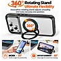 SaharaCase Clear Phone Case for iPhone 18 Pro, Shock Absorbing, Built-In Stand, Clear/Black (CP01180)~#|#~sp323890970_sc7
